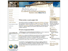 Tablet Screenshot of biblioteca.anm.edu.ar